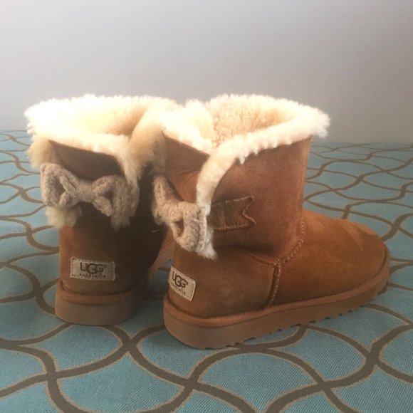 UGG Shoes - UGG Mini Bailey Knit Bow Boots SOLD📌